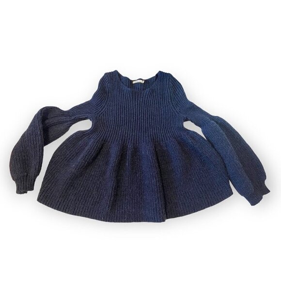 Mes demoiselles North Blue Wool Alpaca blend sweater, Size 3/L - Picture 5 of 11